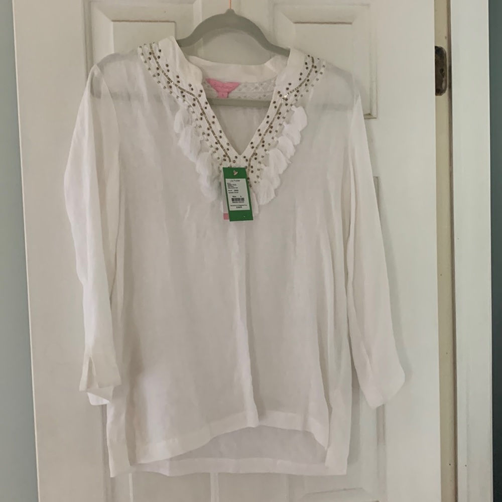 Lily Pulitzer white top